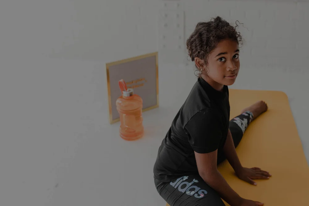 A child taking part in guided movement support